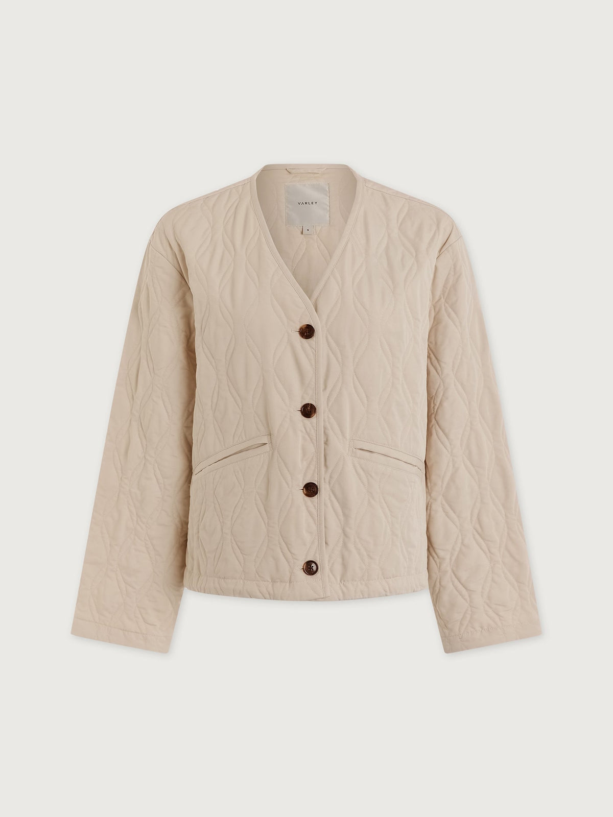 Saba Quilted Jacket Oat Milk - Varley
