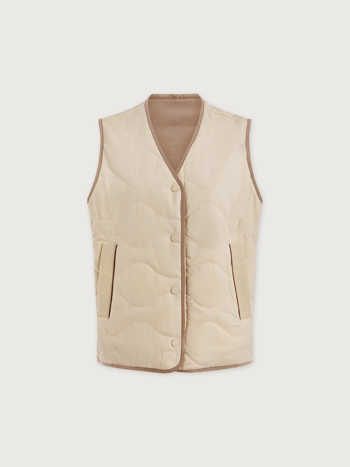 Lori Reversible Gilet Ash Taupe/ Birch - Varley