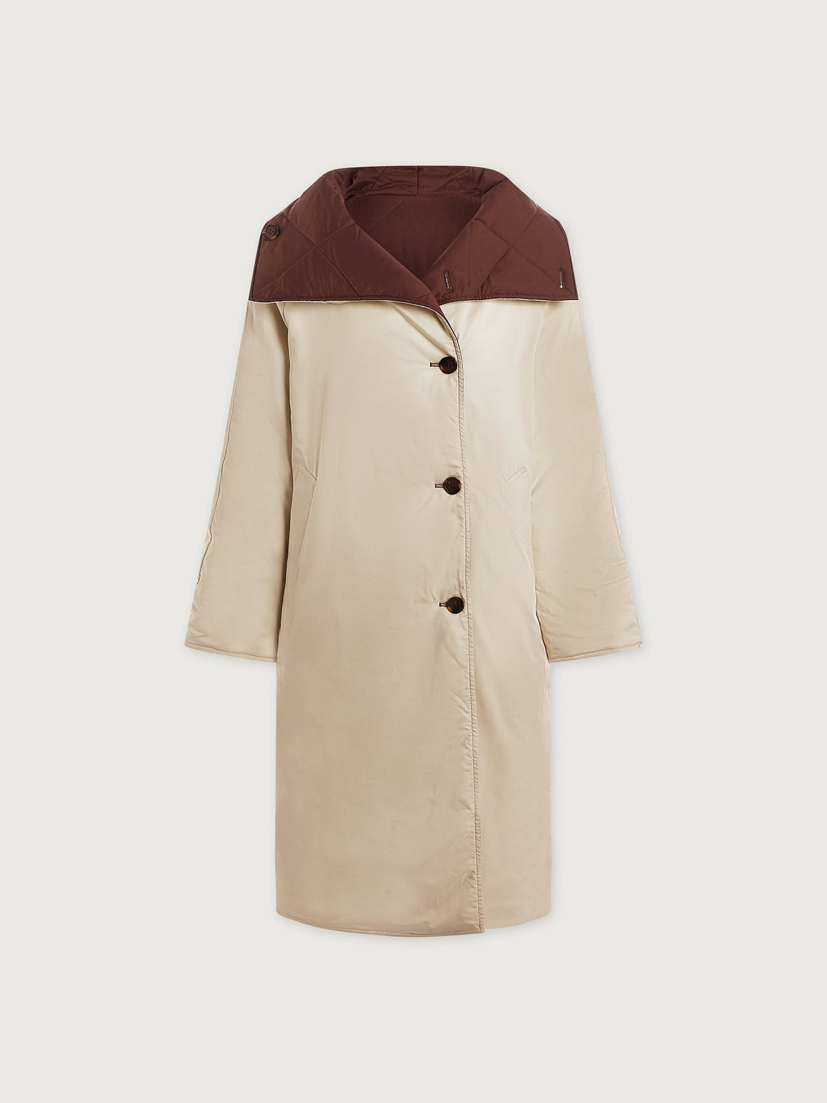 Annalise Reversible Wrap Coat Deep Mahogany - Varley