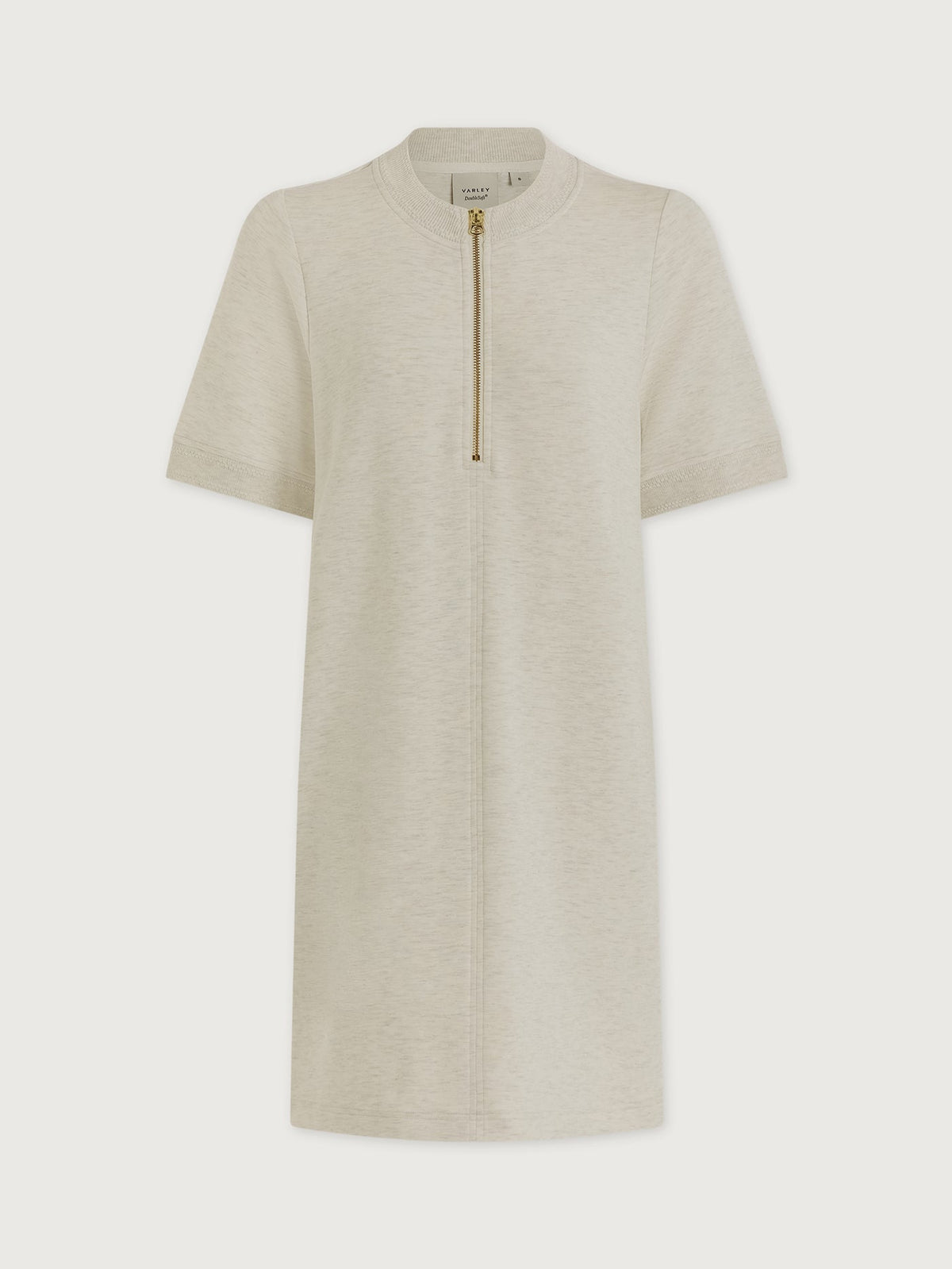 Nori Half Zip Dress Ivory Marl - Varley