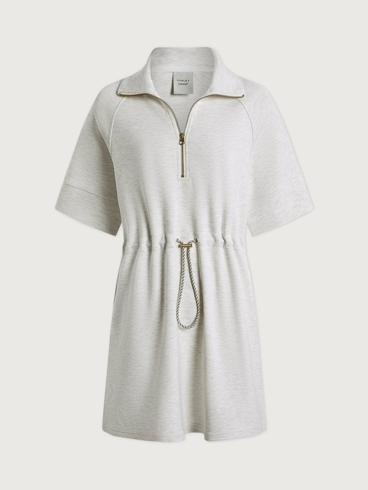 Paisley Half Zip Dress Ivory Marl - Varley