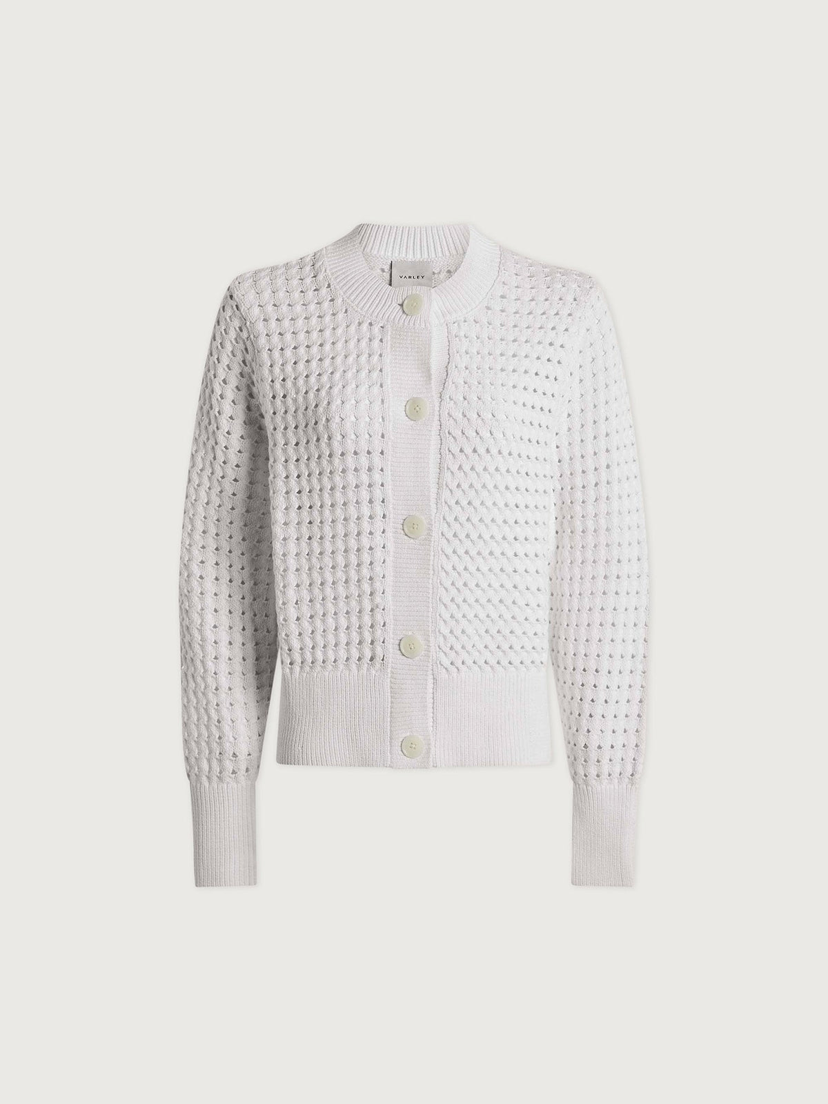 Bettina Textured Knit Cardigan Snow White - Varley