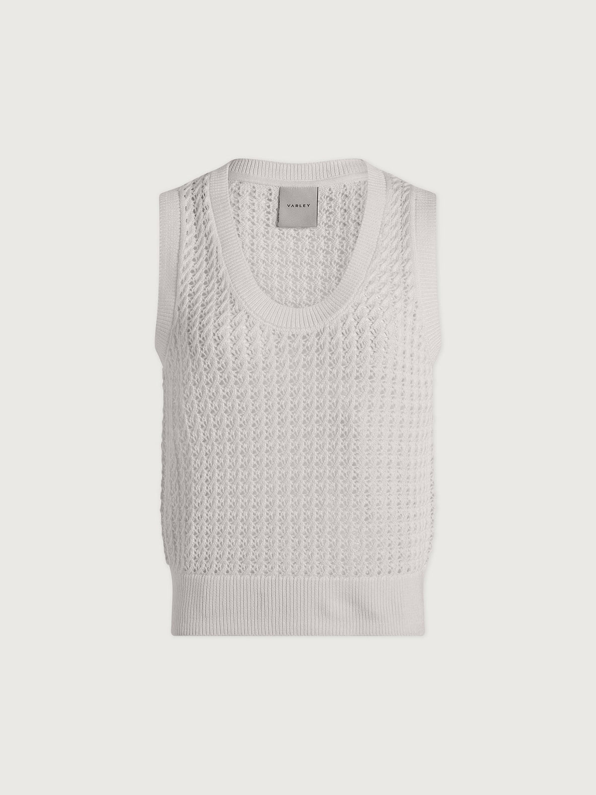 Ferns Open Knit Tank Snow White - Varley