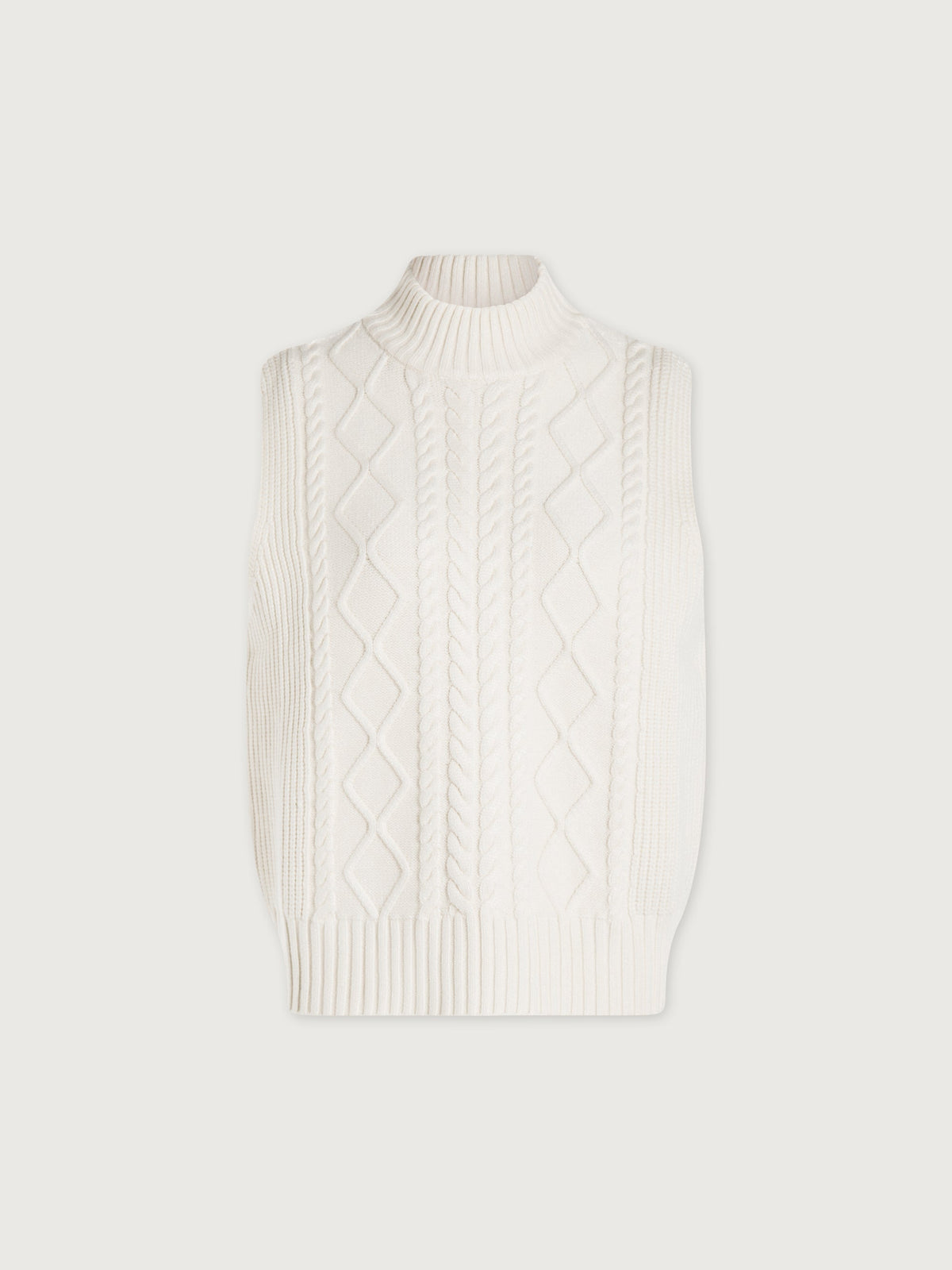 Joilette Roll Neck Vest Egret - Varley