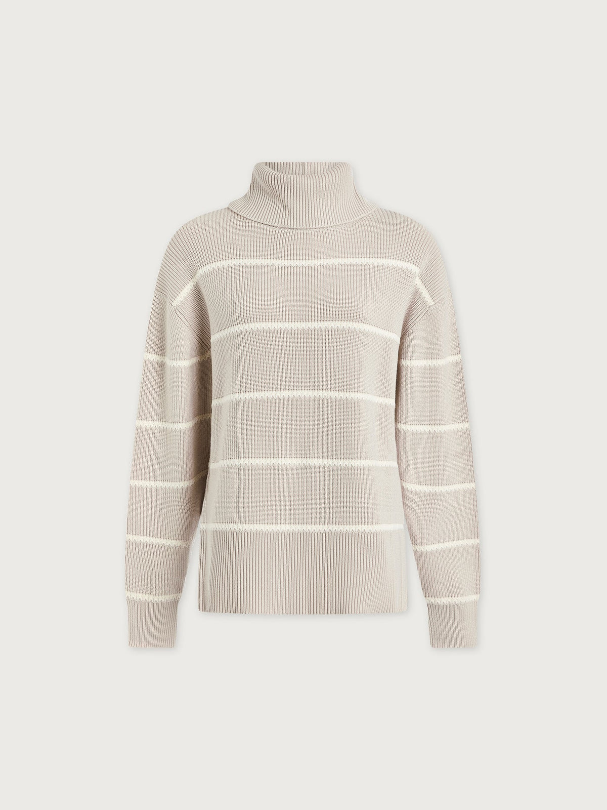 Hamish Stitch Knit Sweater Silver Birch - Varley