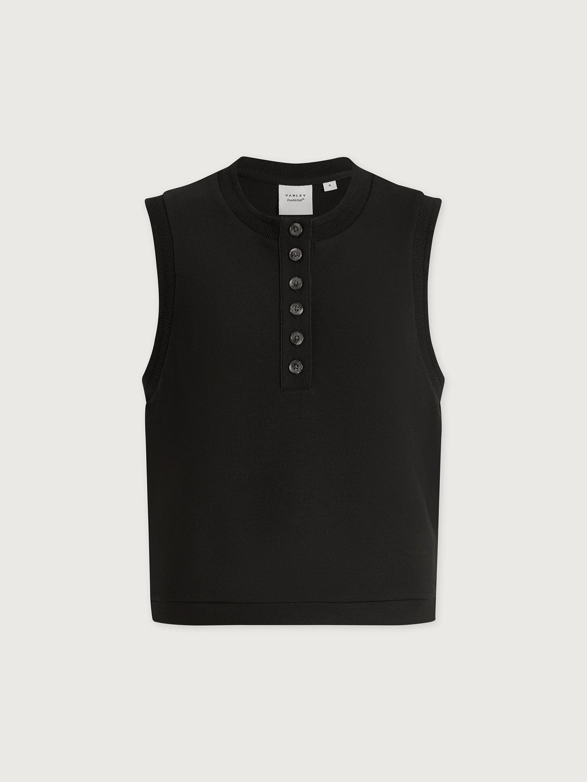 Marla Button Placket Tank Black - Varley