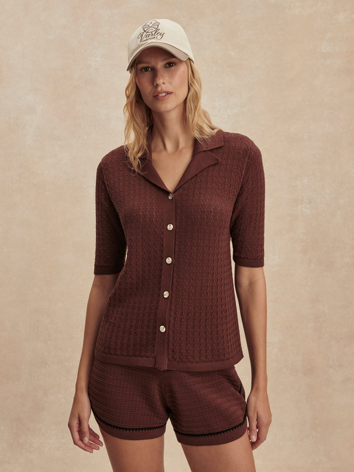 Madelene Knit Shirt Ironwood - Varley
