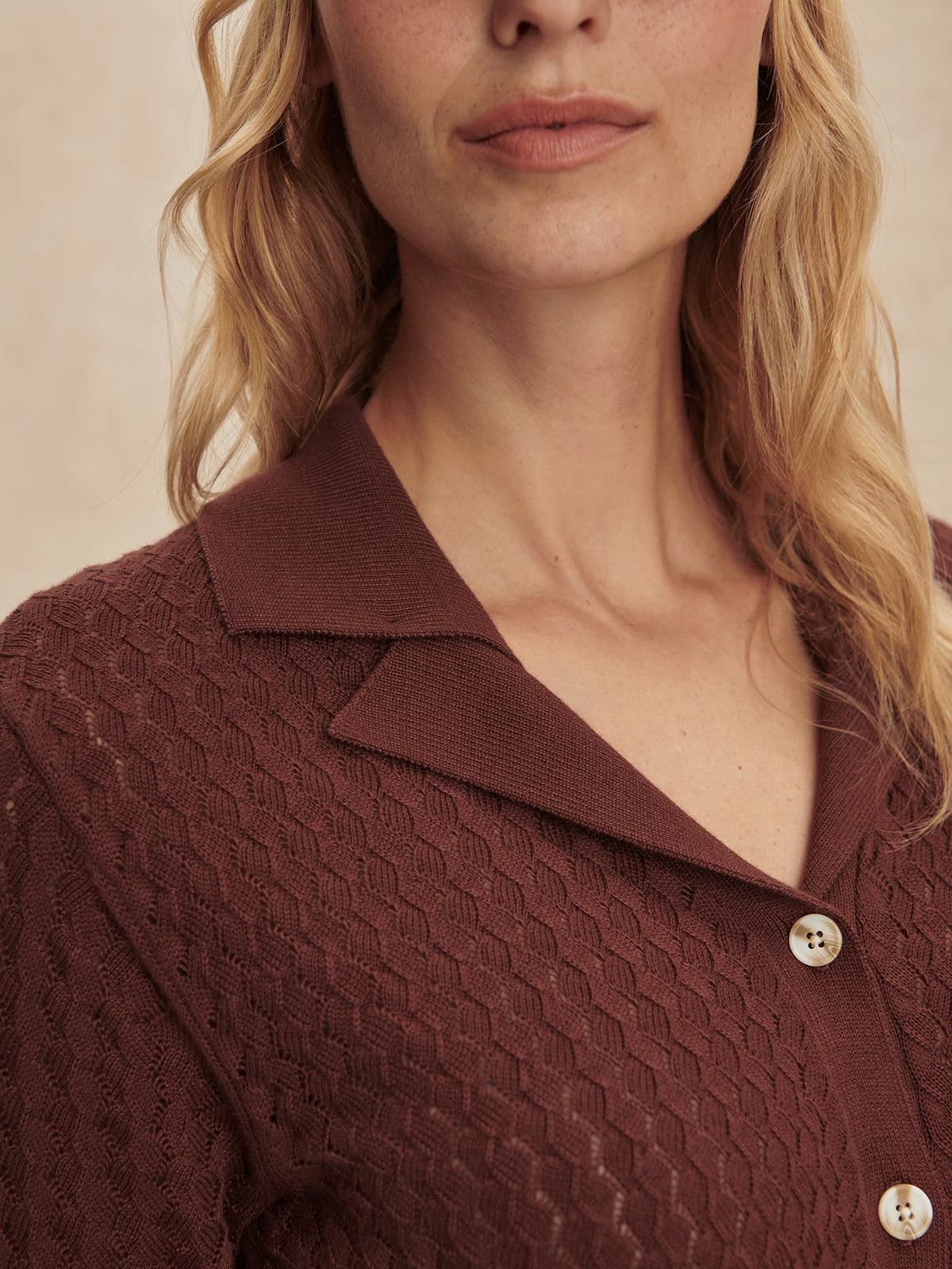 Madelene Knit Shirt Ironwood - Varley