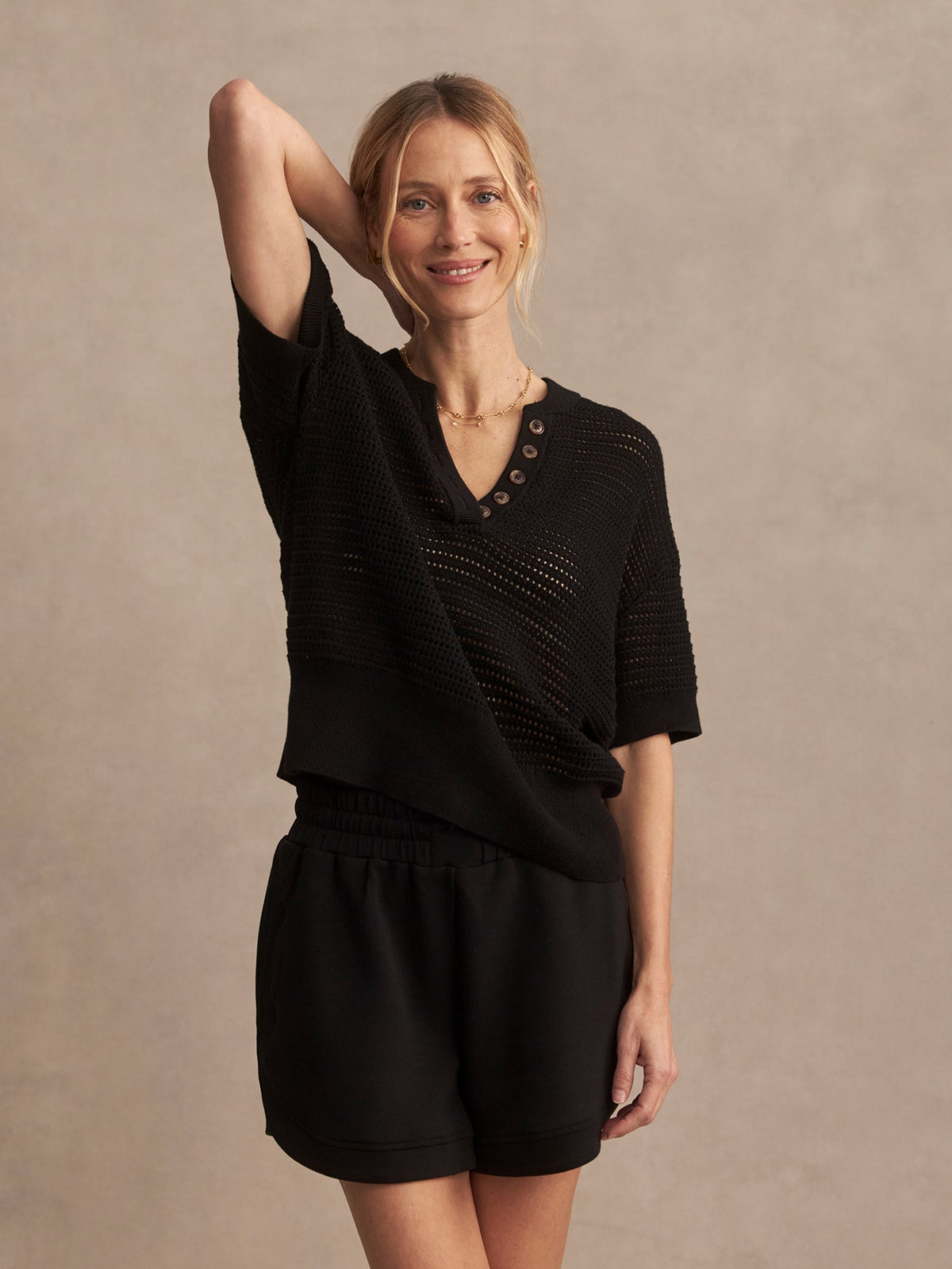 Callie Knit Top Black - Varley