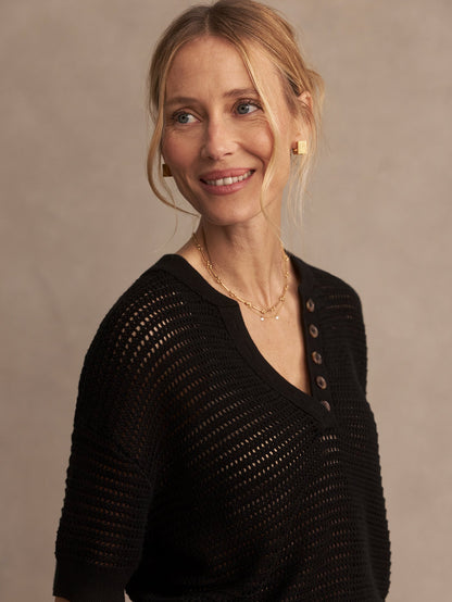 Callie Knit Top Black - Varley