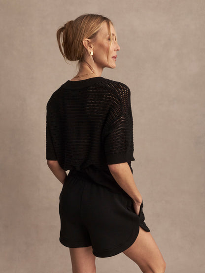Callie Knit Top Black - Varley