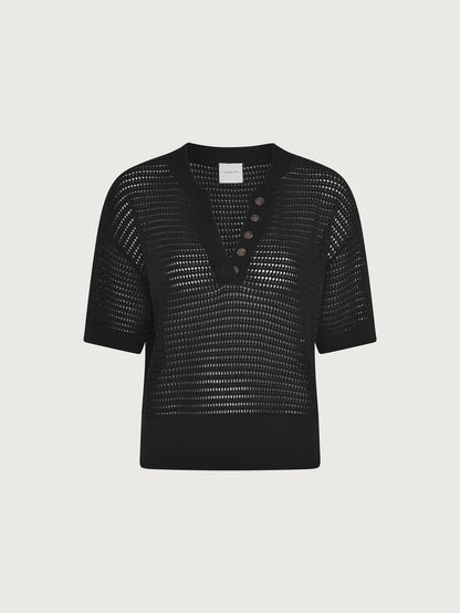 Callie Knit Top Black - Varley