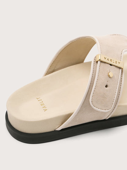 Aisne Toe Post Sandals Suede Birch - Varley