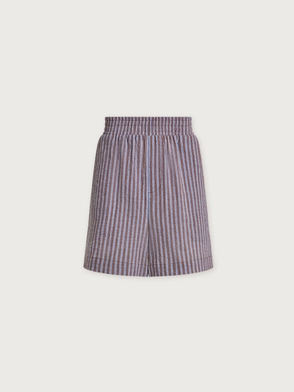 Darina Shorts 4" Cocoa Blue Stripe - Varley