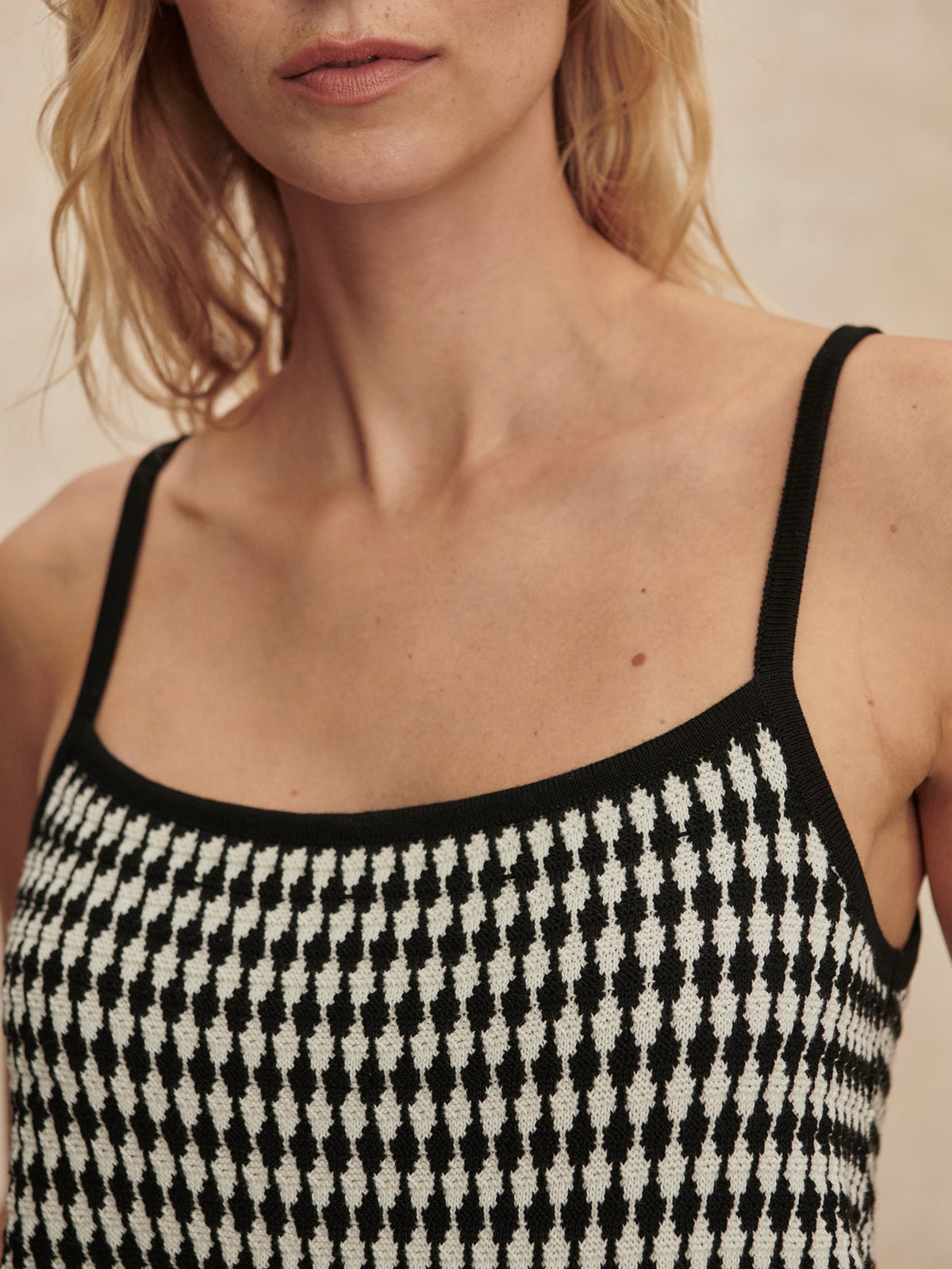 Jared Knit Top Black/ Egret - Varley