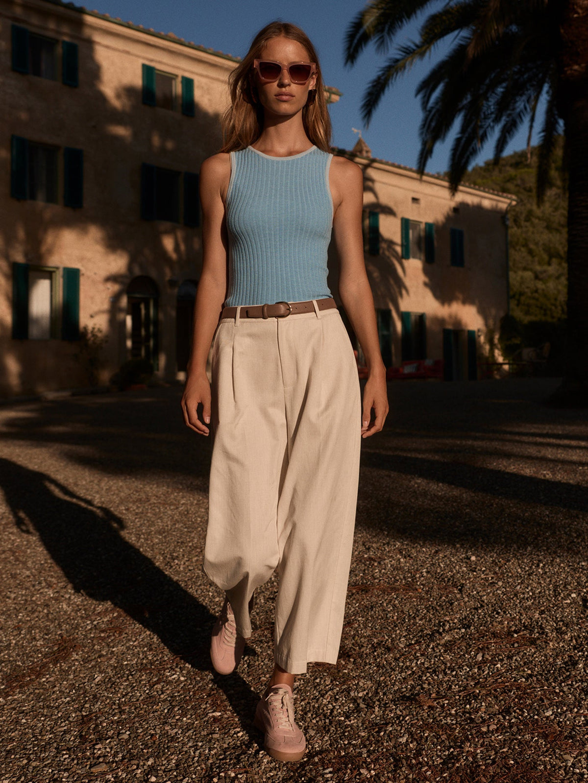 Ellison Crop Wide Leg 24 Birch Marl - Varley