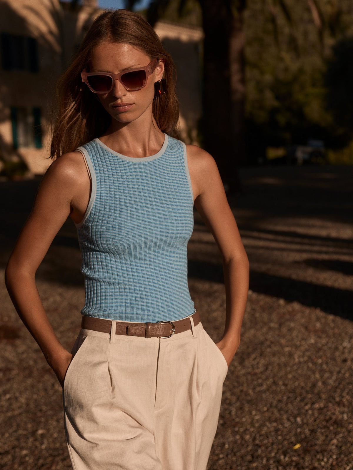 Ellison Crop Wide Leg 24 Birch Marl - Varley