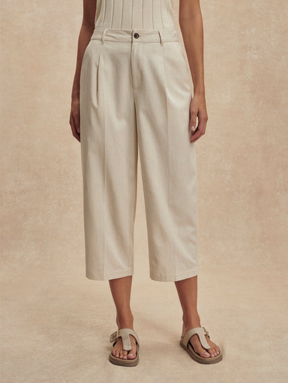 Ellison Crop Wide Leg 24 Birch Marl - Varley