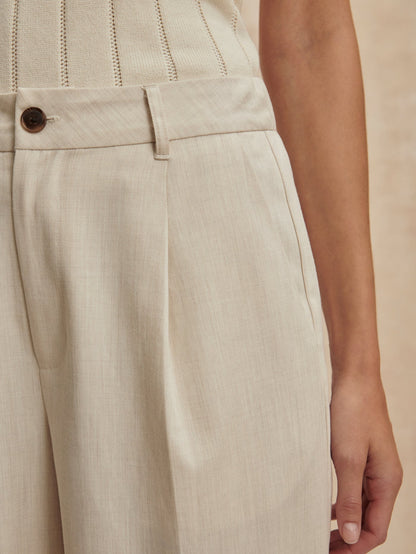 Ellison Crop Wide Leg 24 Birch Marl - Varley