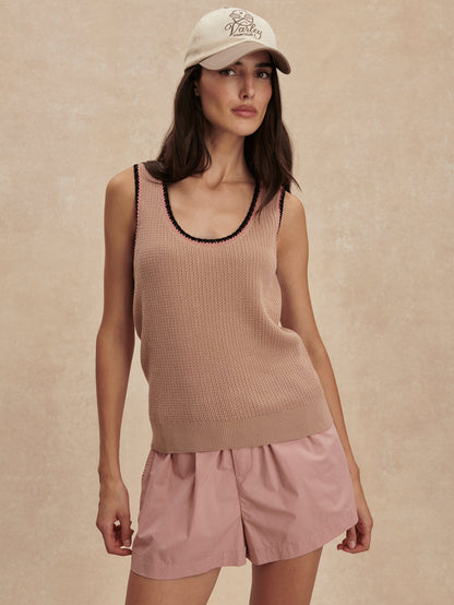 Higson Knit Tank Top Light Taupe - Varley