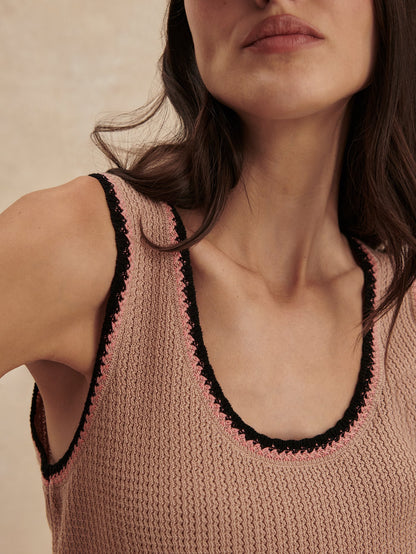 Higson Knit Tank Top Light Taupe - Varley