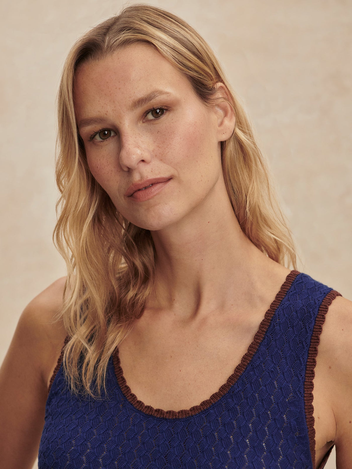 Jocey Knit Top Bright Navy - Varley
