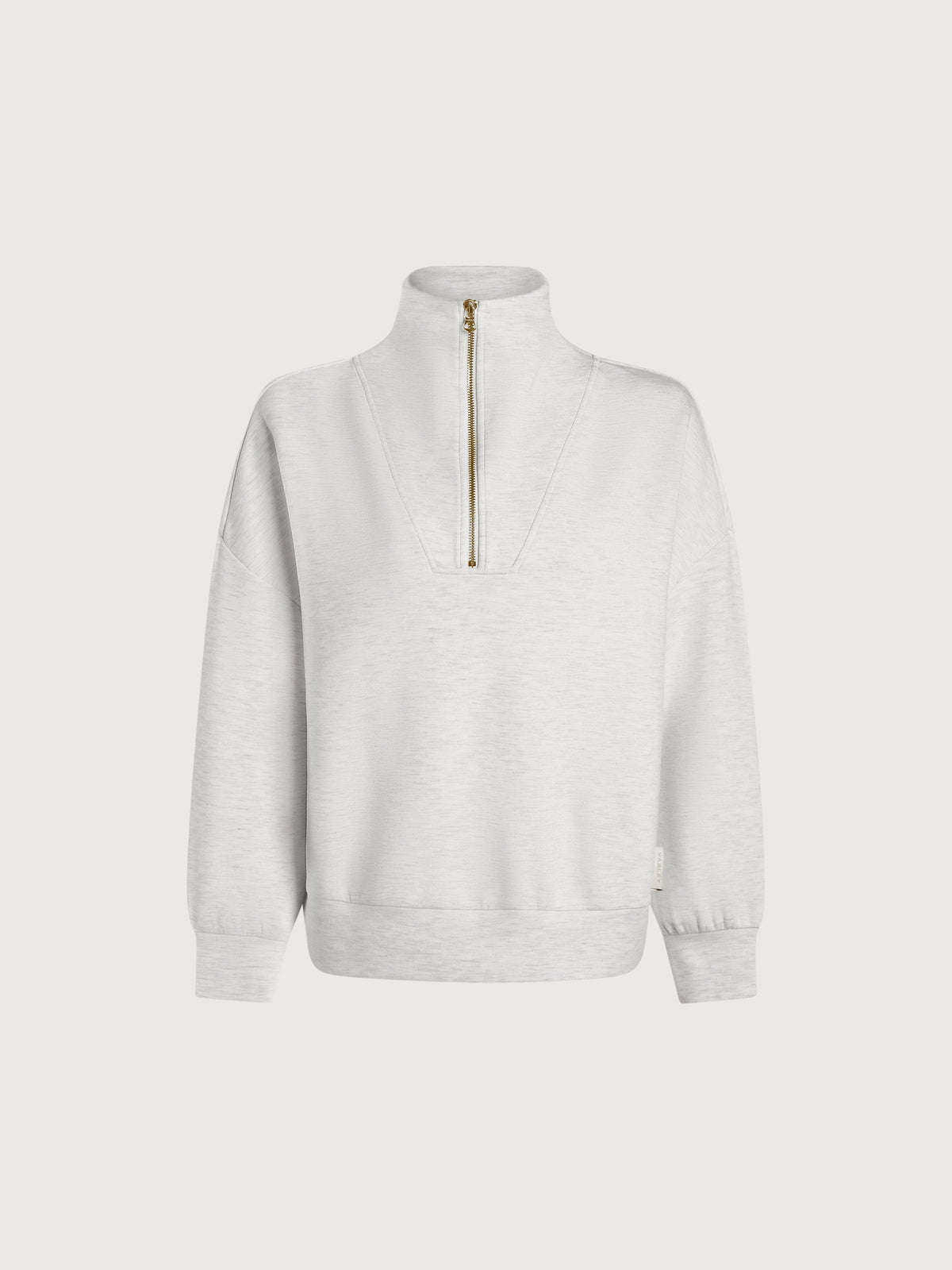 Hawley Half Zip Sweat Ivory Marl - Varley