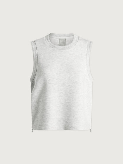 Shea Crop Tank Ivory Marl - Varley
