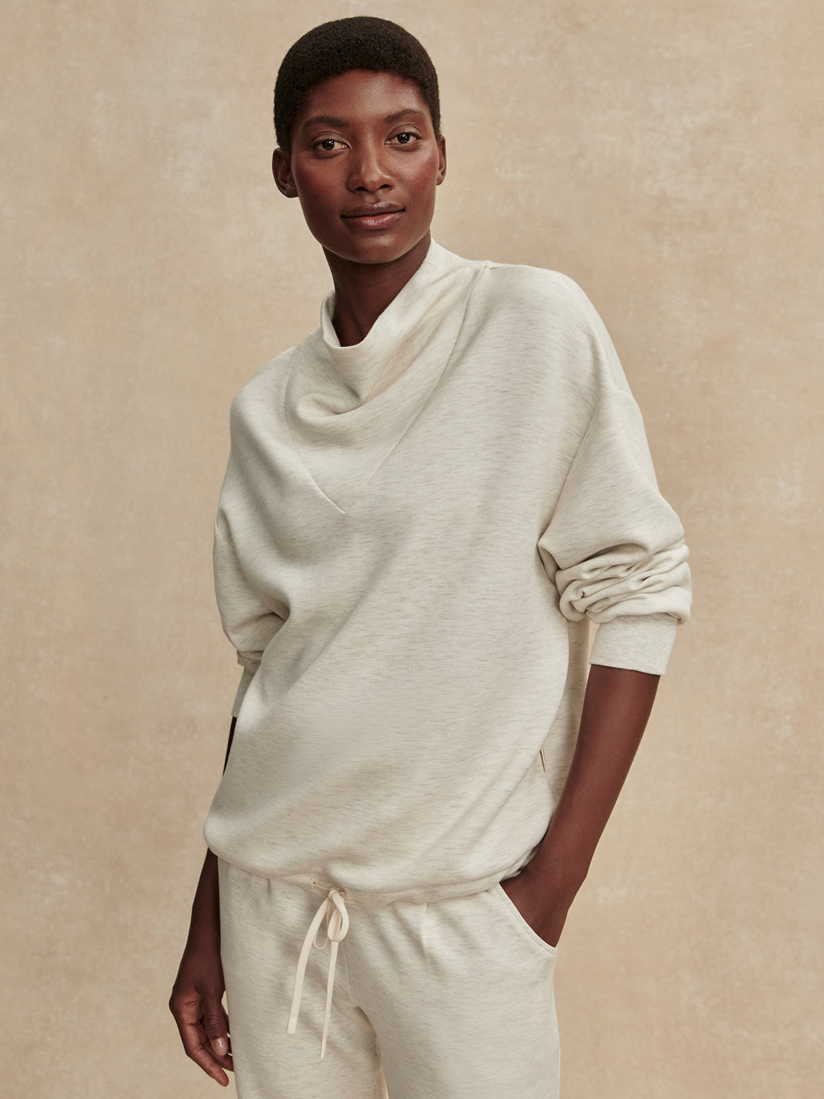 Betsy Sweat Ivory Marl - Varley