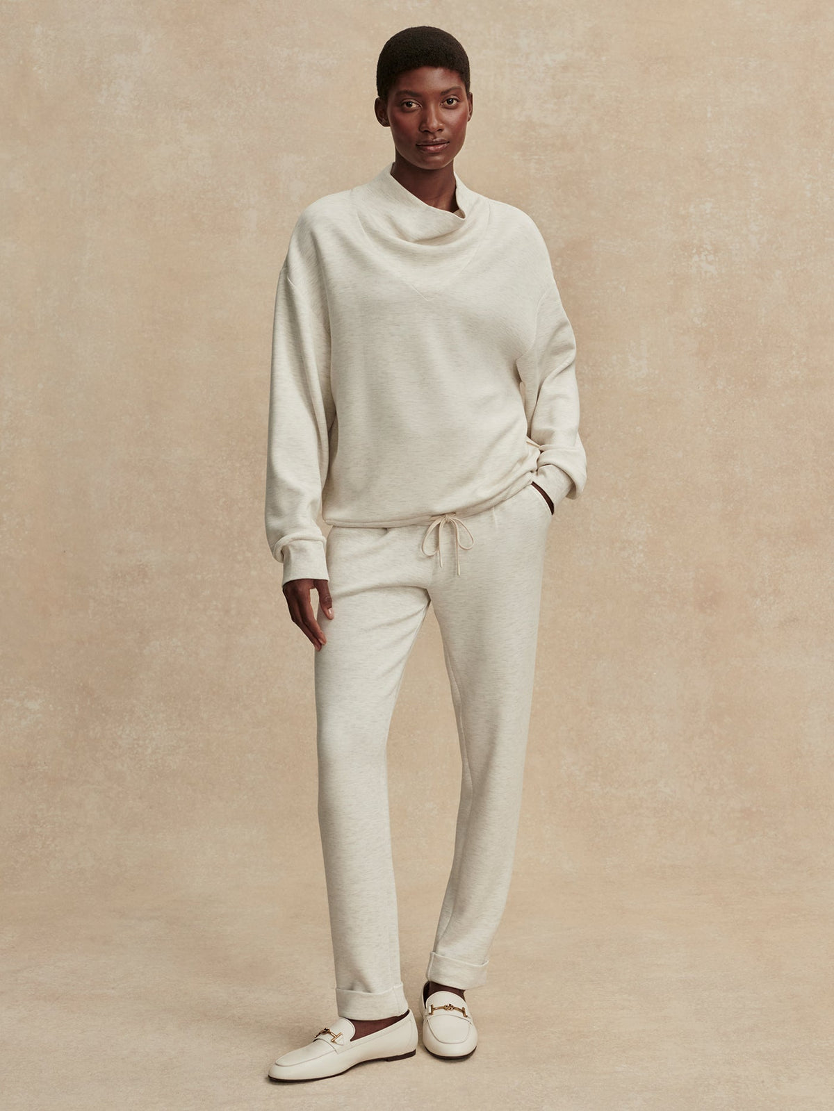 Betsy Sweat Ivory Marl - Varley