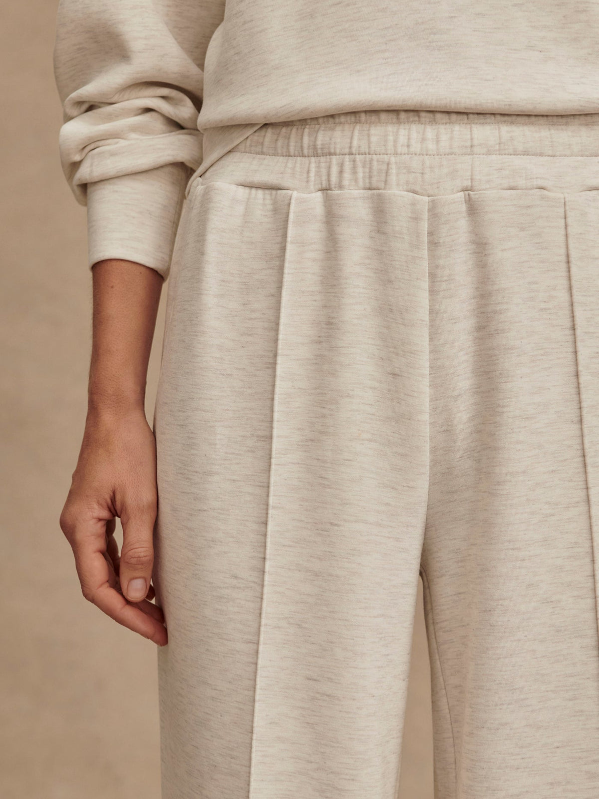 The Wide Leg Pant 30 Ivory Marl - Varley