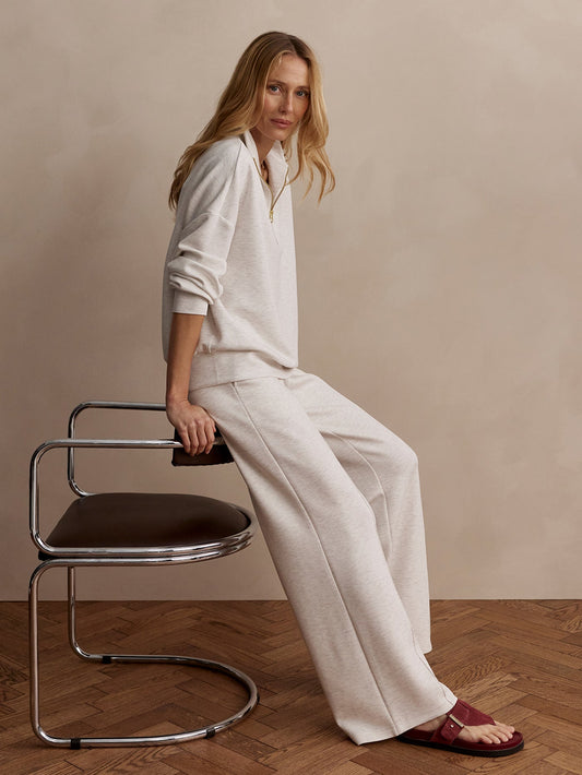 The Wide Leg Pant 32 Ivory Marl - Varley