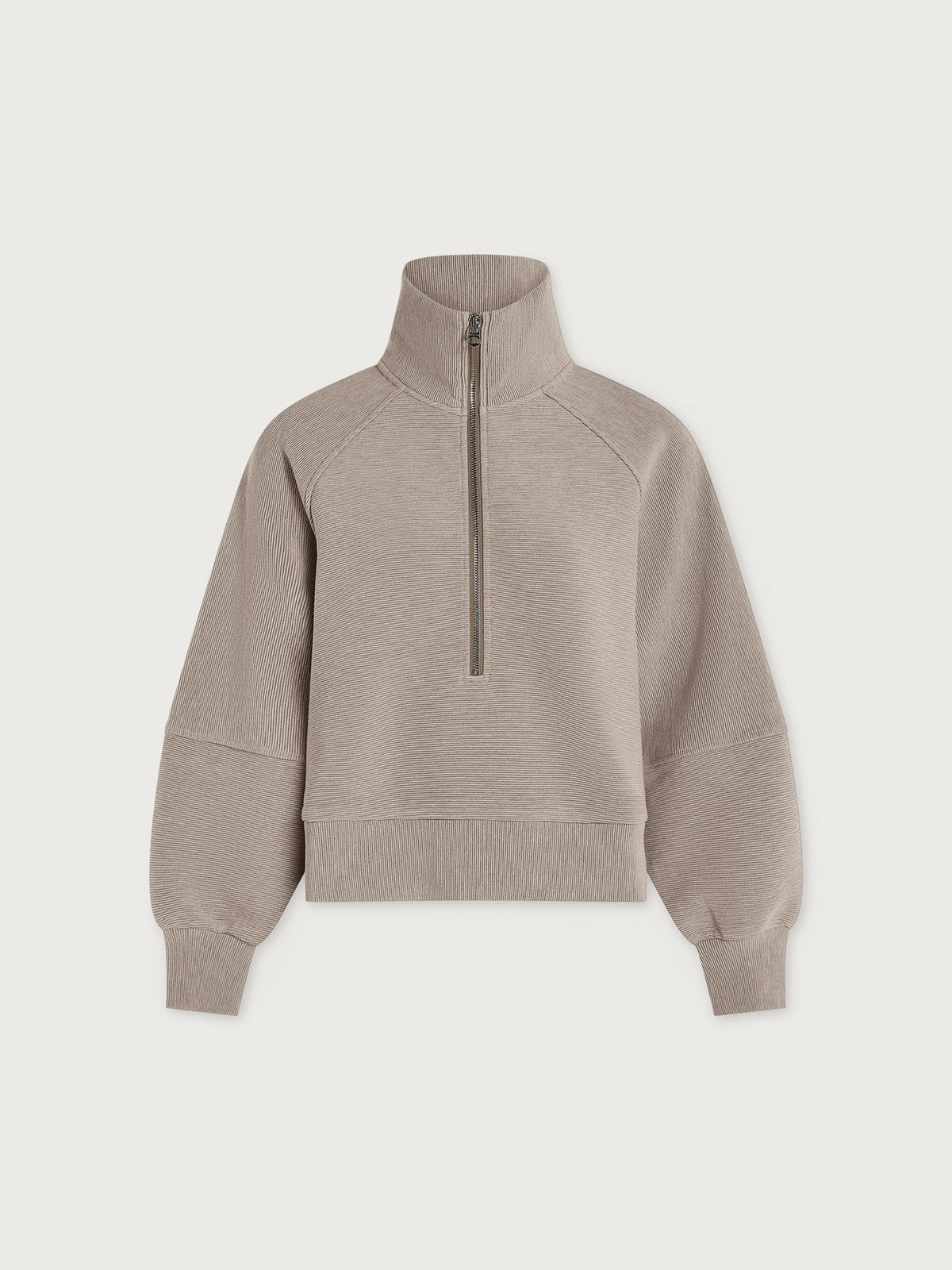 Milano Half Zip Sweat Taupe Marl - Varley