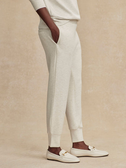 The Slim Cuff Pant 30 Ivory Marl - Varley