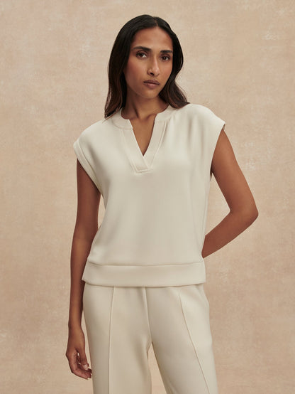 Delphi V Neck Tank Top Pristine - Varley