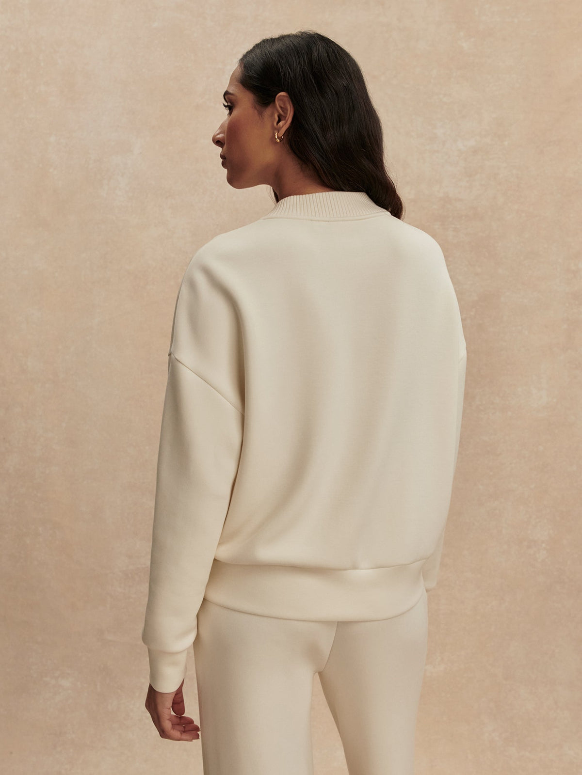 Reena Button Front Sweat Pristine - Varley
