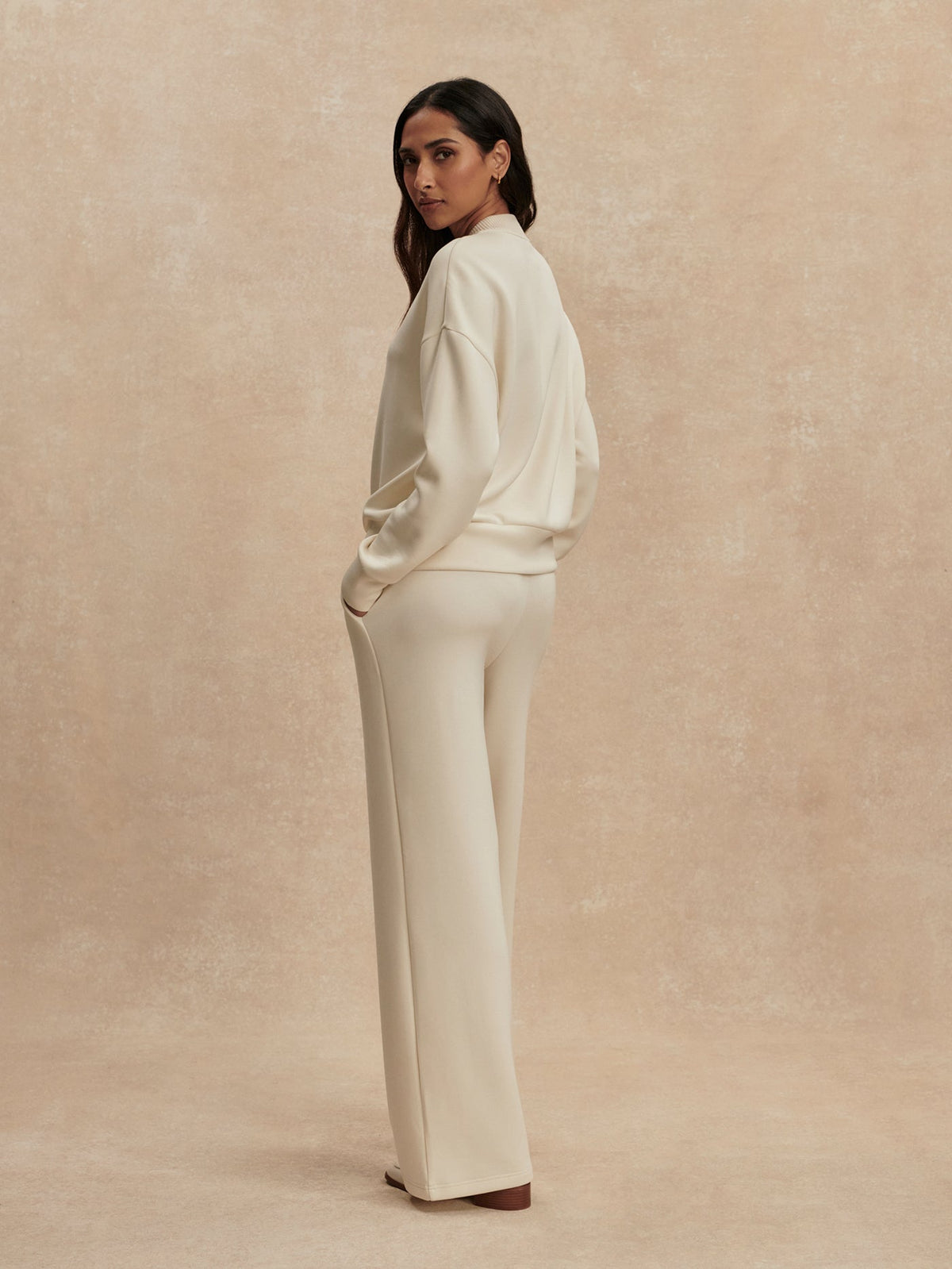 Reena Button Front Sweat Pristine - Varley