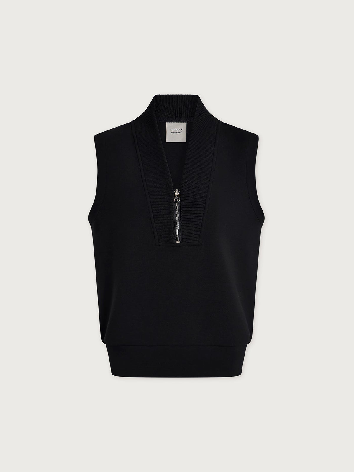Beau Sleeveless Half Zip Top Black - Varley
