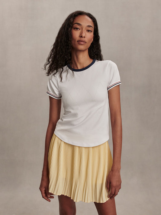 Gleadle Seamless T-Shirt White - Varley