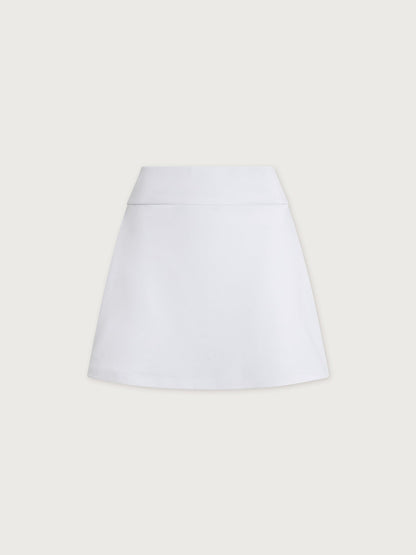 Tani High Rise Skort 14" White - Varley