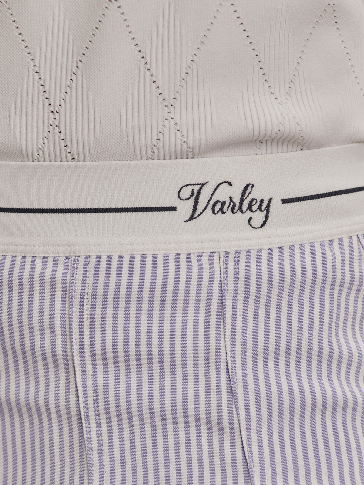 Toyah High Rise Skort 14.5" Xenon Blue Pinstripe - Varley
