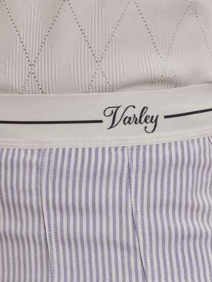 Toyah High Rise Skort 14.5" Xenon Blue Pinstripe - Varley