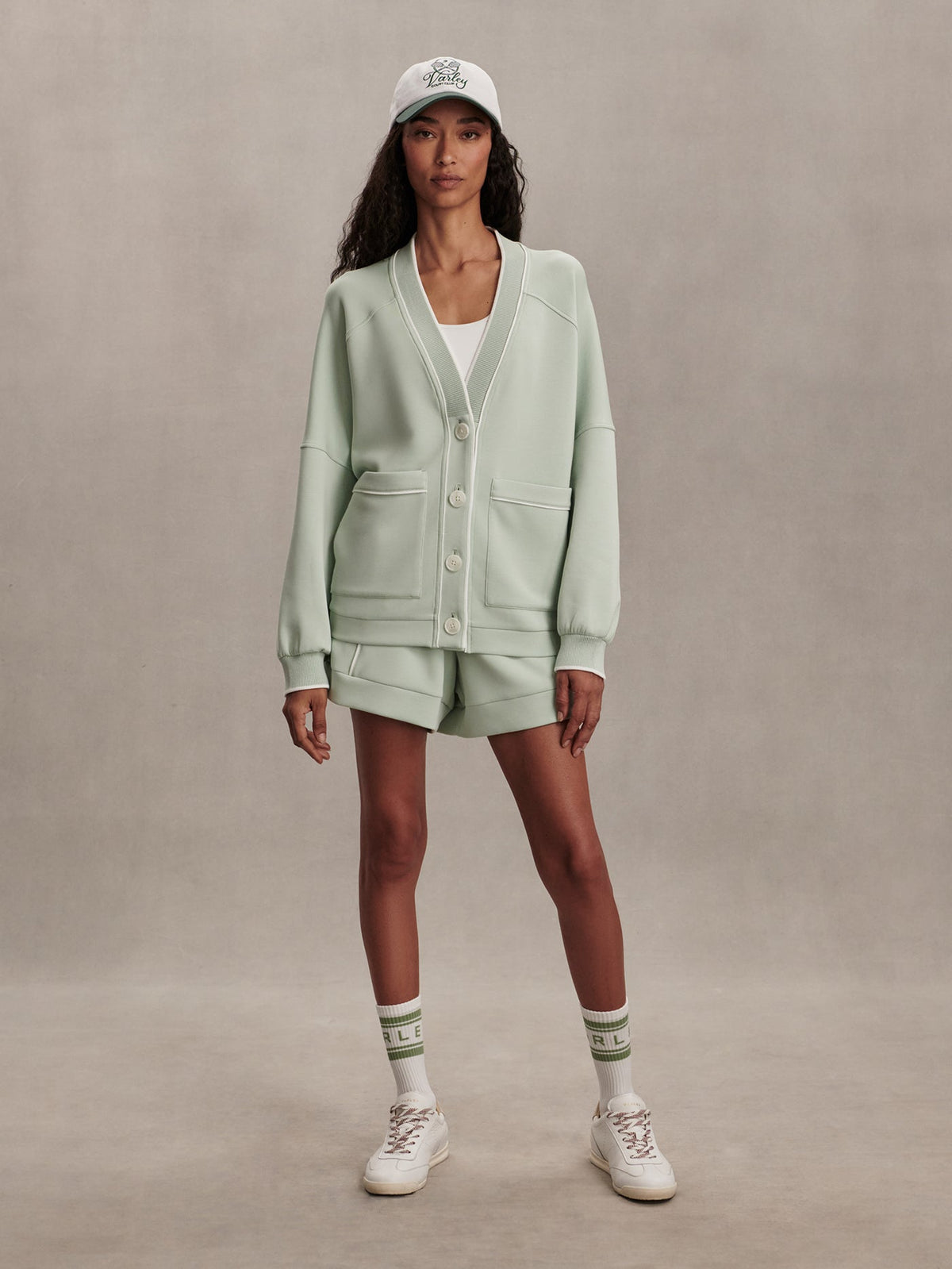 Scottie Cardigan Aqua Foam - Varley