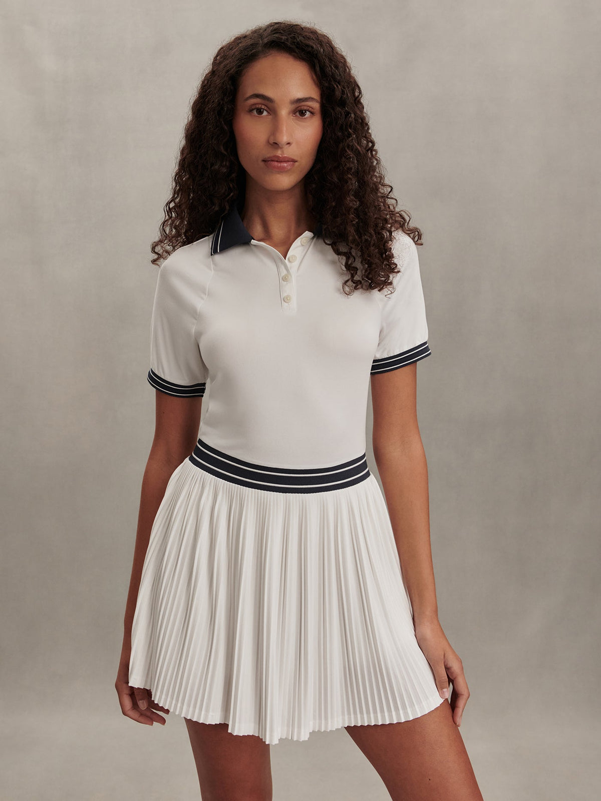 Draya Court Dress 32.5" White - Varley