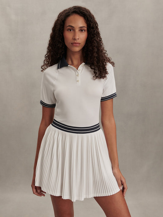 Draya Court Dress 32.5" White - Varley