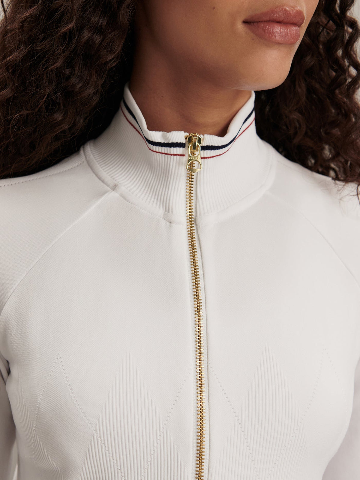 Len Seamless Zip Through Jacket White - Varley