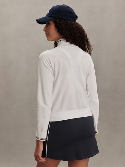 Len Seamless Zip Through Jacket White - Varley