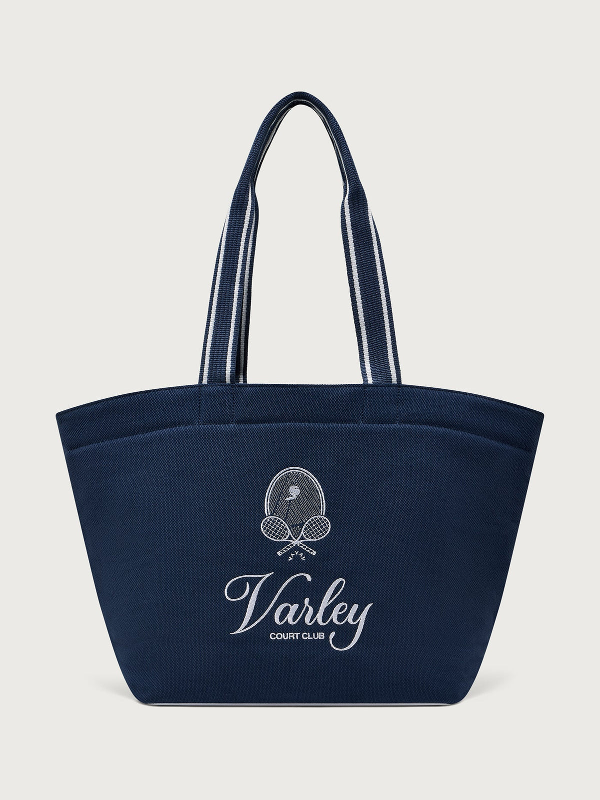 Robinson Canvas Club Tote Bag Blue Nights/ White - Varley