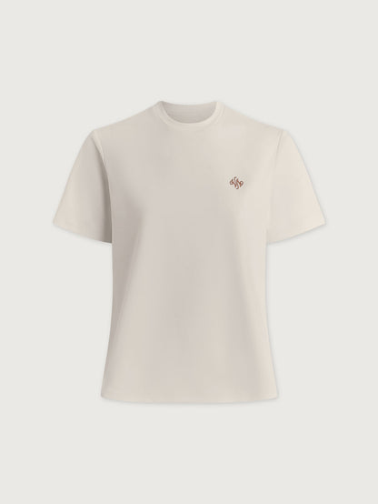 Stevie Branded Tee White - Varley