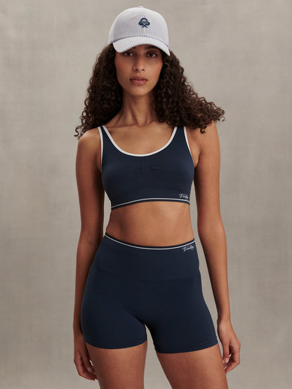 Sakura Seamless Sports Bra Blue Nights - Varley